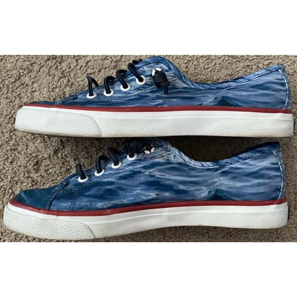 Sperry x JAWS Boat Shoes, Women’s Size‎ 7, Blue/White - Picture 6 of 7